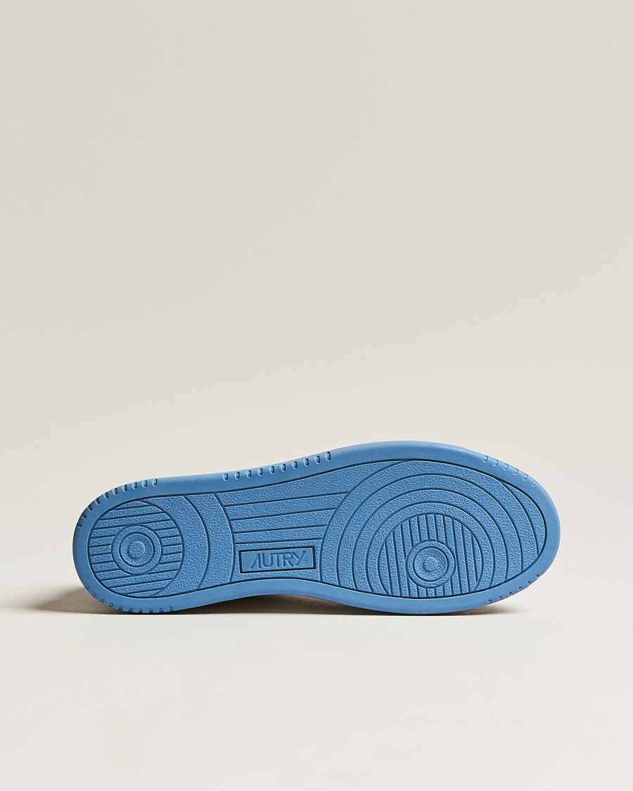 Herre | Autry Medalist Low Bicolor Leather Sneaker White/Blue | Autry | Medalist Low Bicolor Leather Sneaker White/Blue