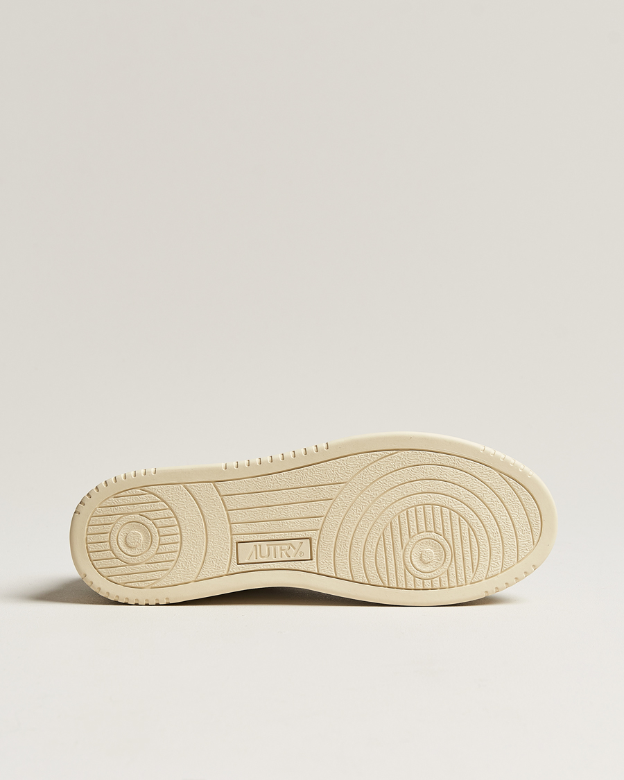 Herre | Autry Medalist Low Goat/Suede Sneaker White/Military | Autry | Medalist Low Goat/Suede Sneaker White/Military