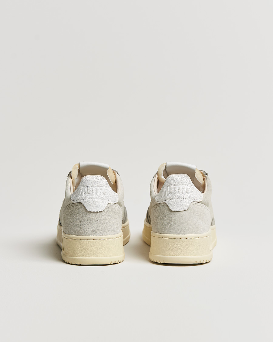 Herre | Autry Medalist Low Suede Sneaker Grey/Cream | Autry | Medalist Low Suede Sneaker Grey/Cream