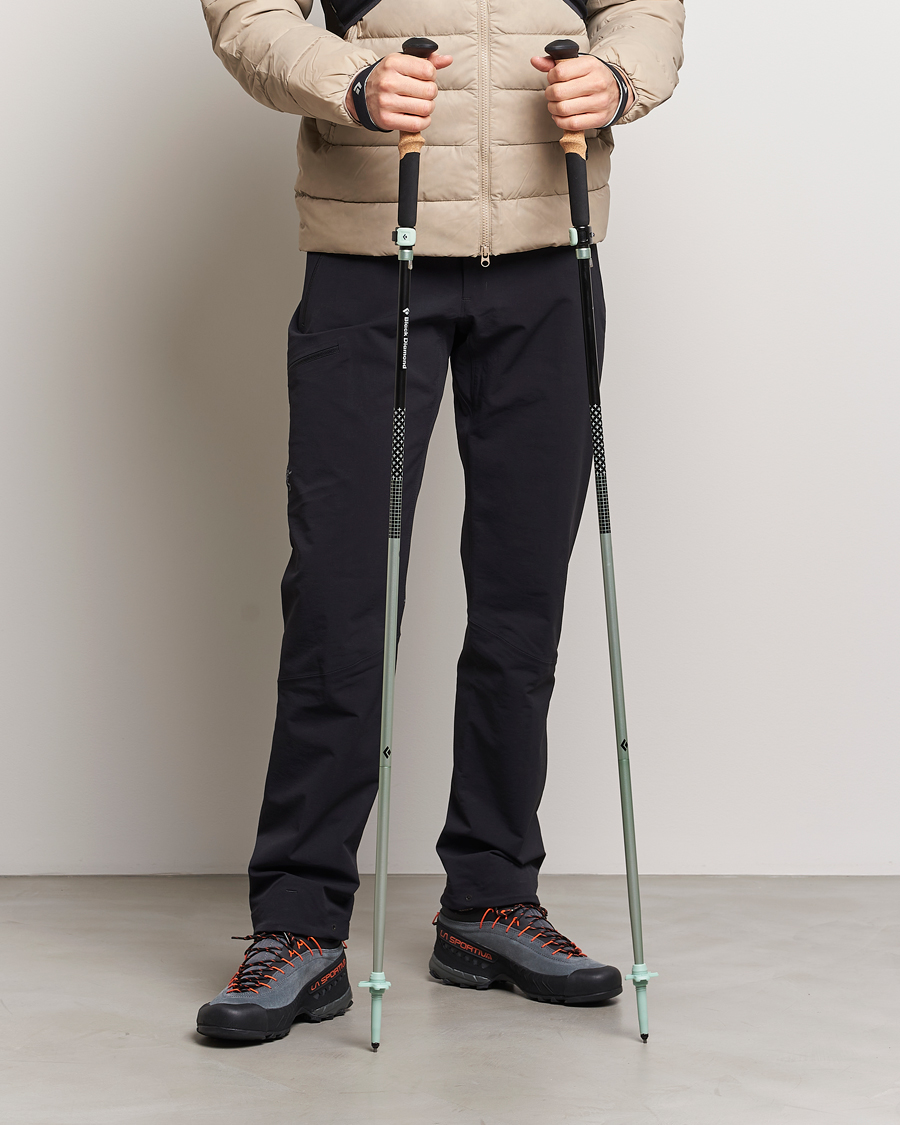 Herre | Activt tilbehør | Black Diamond | Distance FLZ Trekking Poles Black/Foam Green