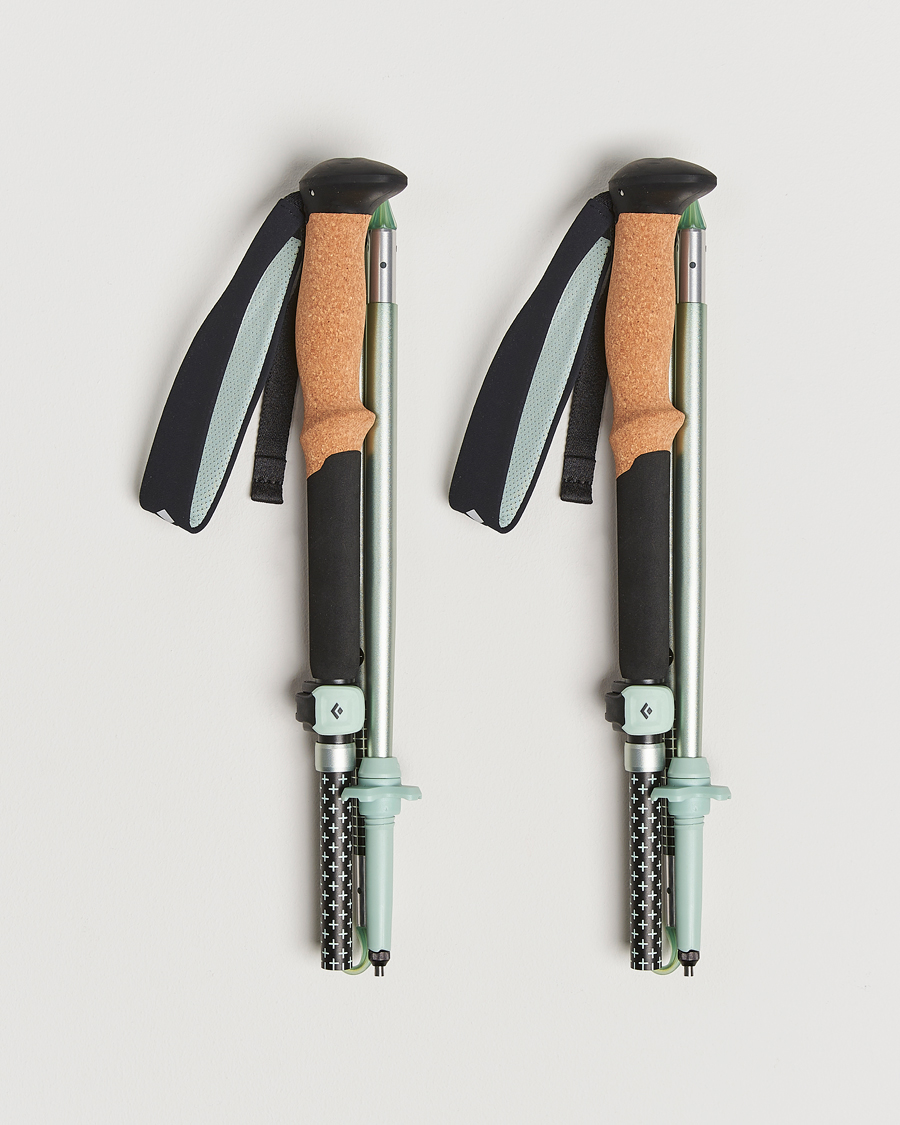 Herre | Activt tilbehør | Black Diamond | Distance FLZ Trekking Poles Black/Foam Green