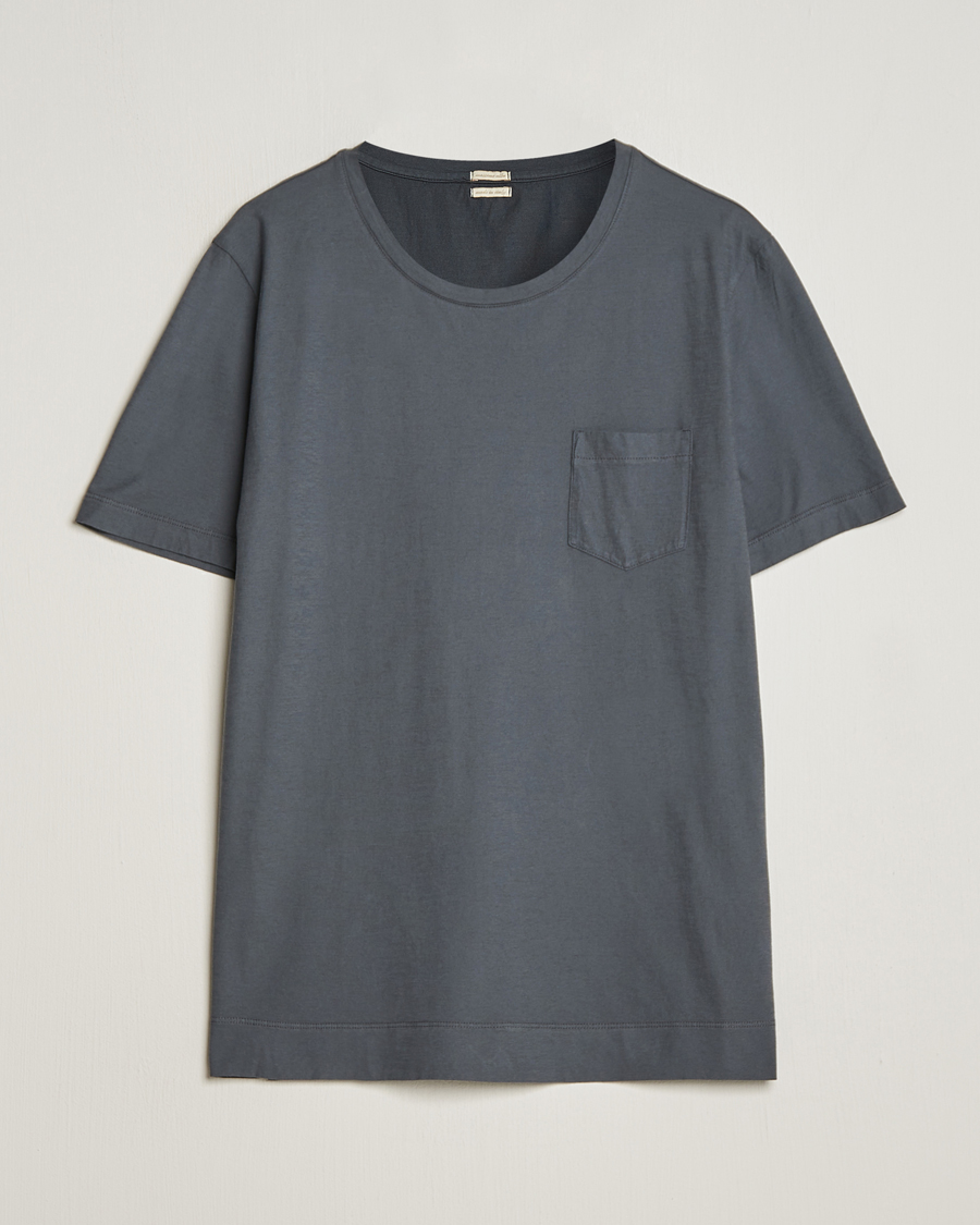 Herre | T-Shirts | Massimo Alba | Panarea Watercolor T-Shirt Steel