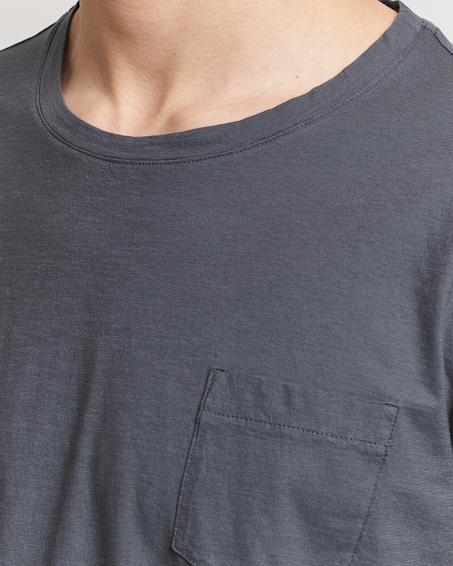 Herre | T-Shirts | Massimo Alba | Panarea Watercolor T-Shirt Steel
