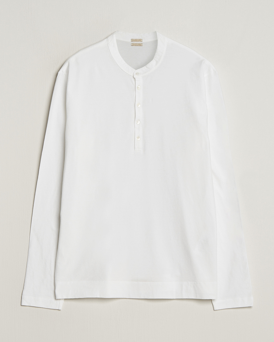 Herre | Trøjer | Massimo Alba | Hawai Watercolor Henley White