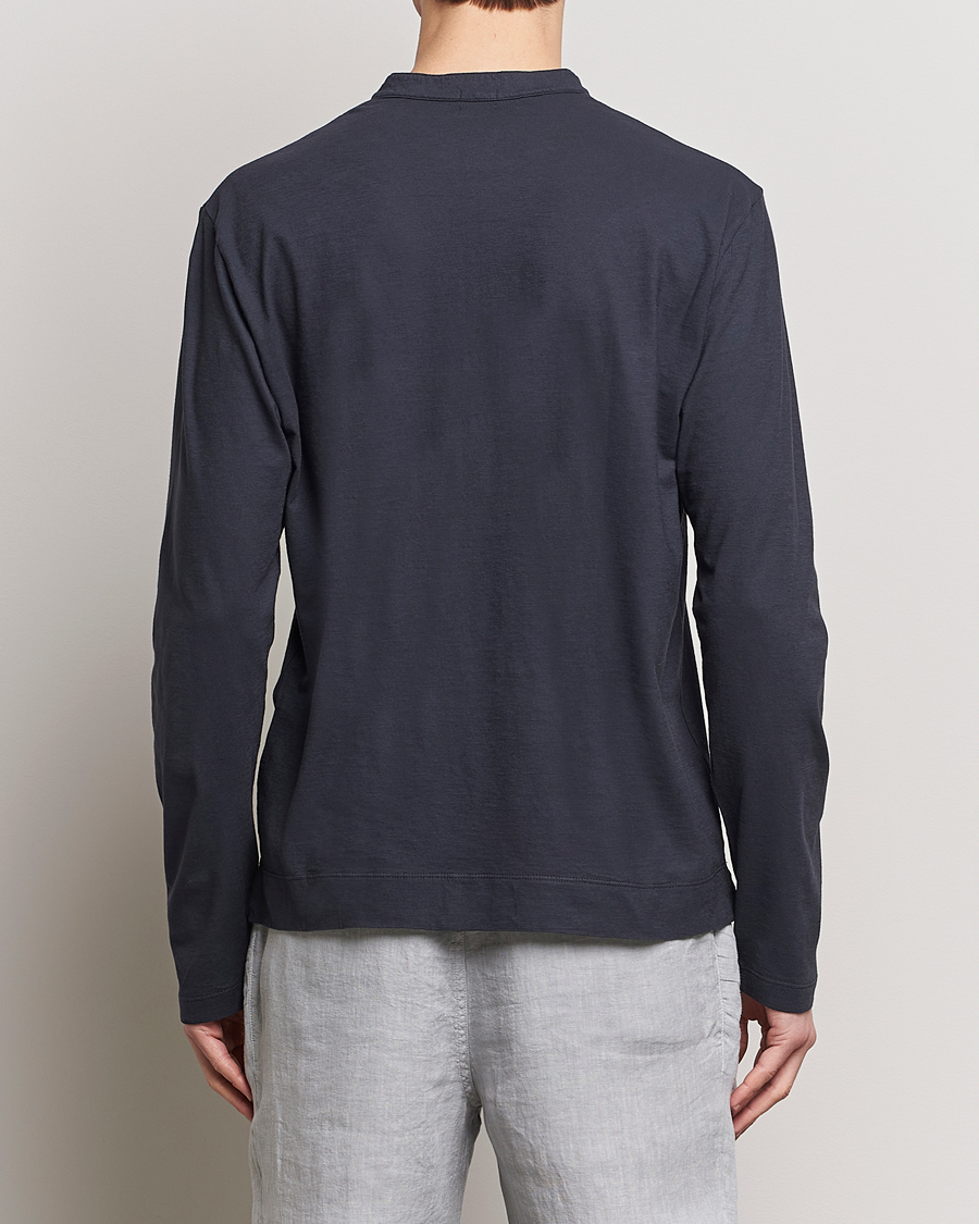 Herre | Trøjer | Massimo Alba | Hawai Watercolor Henley Washed Black