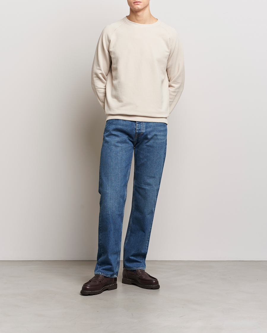 Herre | Trøjer | Massimo Alba | Freesport Fleece Cotton Sweatshirt Light Beige