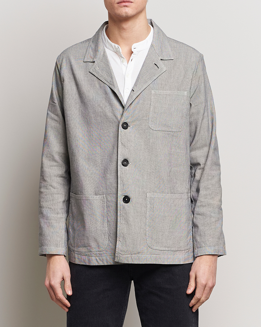 Herre | Tøj | Massimo Alba | Florida Cotton/Linen Shirt Jacket Light Grey