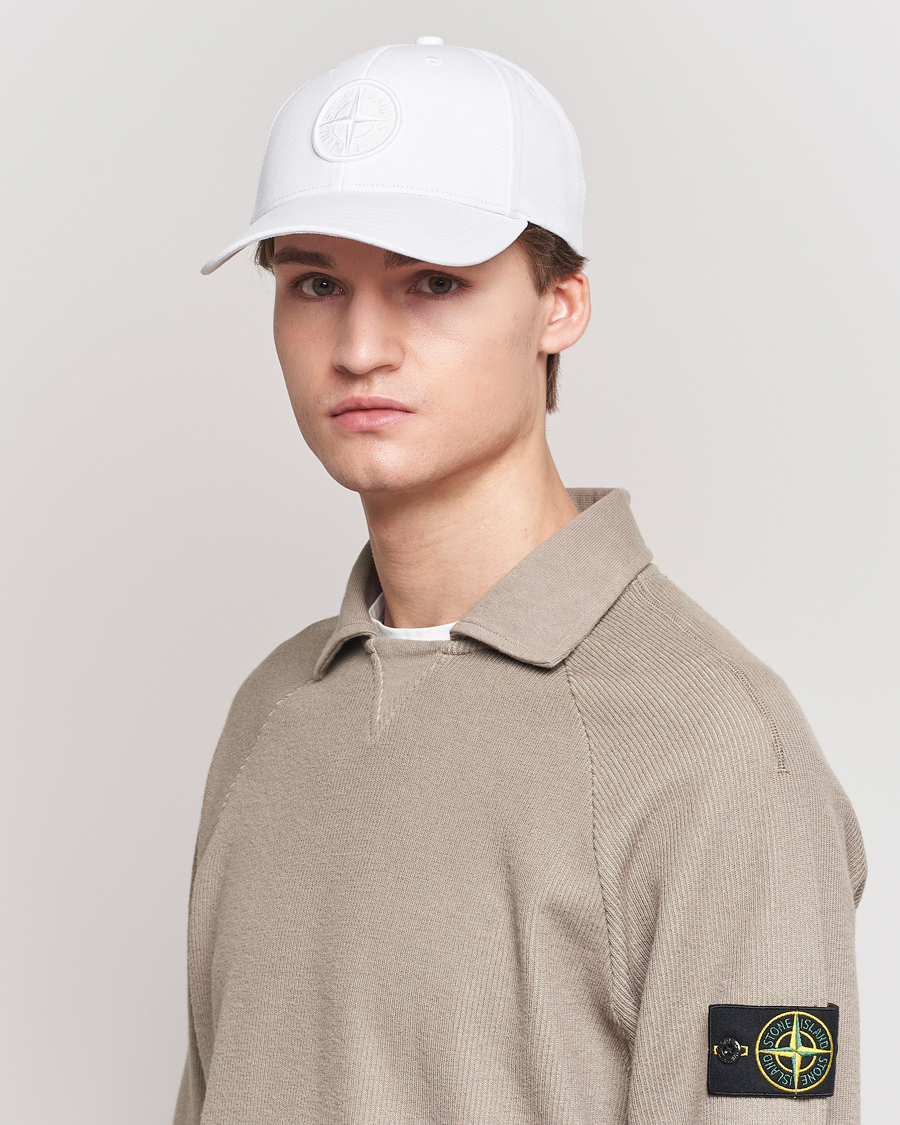 Herre |  | Stone Island | Classic Cotton Cap White