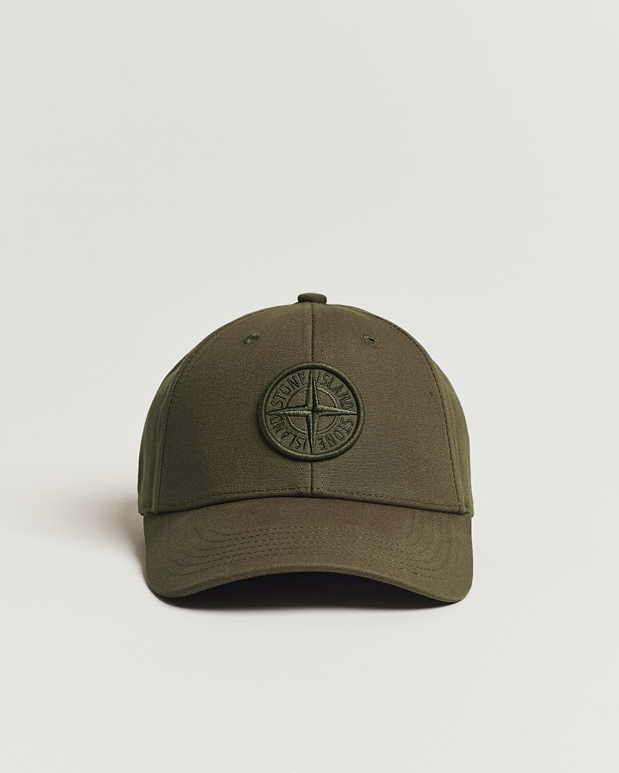 Herre | Stone Island Classic Cotton Cap Military Green | Stone Island | Classic Cotton Cap Military Green