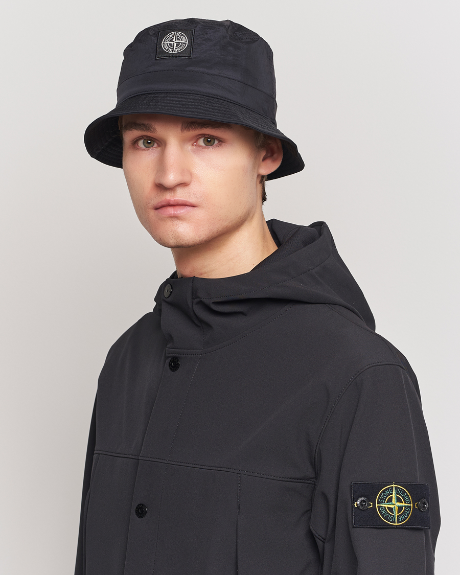 Herre | Hatte & kasketter | Stone Island | Logo Bucket Hat Black