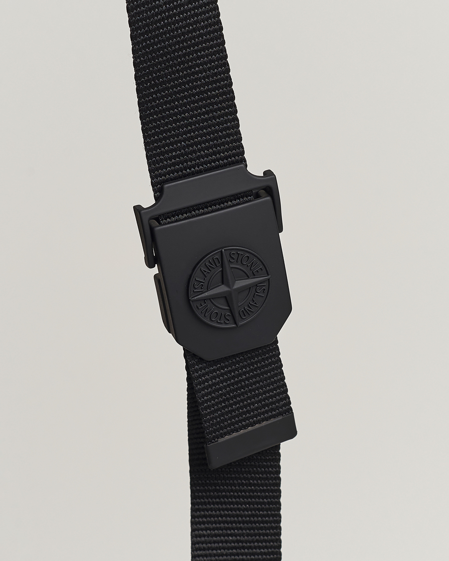 Herre | Stone Island Textile Belt Black | Stone Island | Textile Belt Black