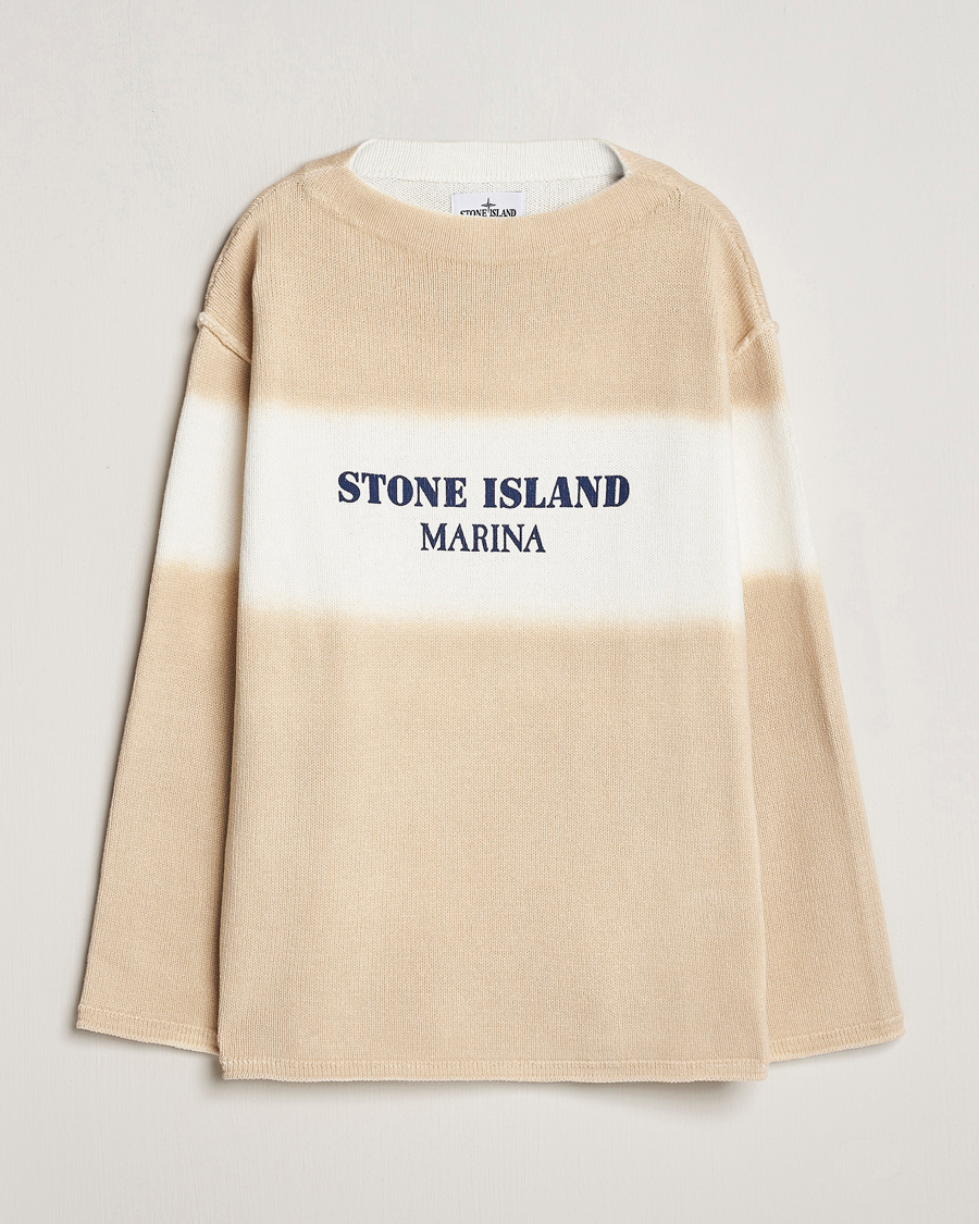 Herre | Trøjer | Stone Island | Marina Organic Cotton Sweater Natural Beige