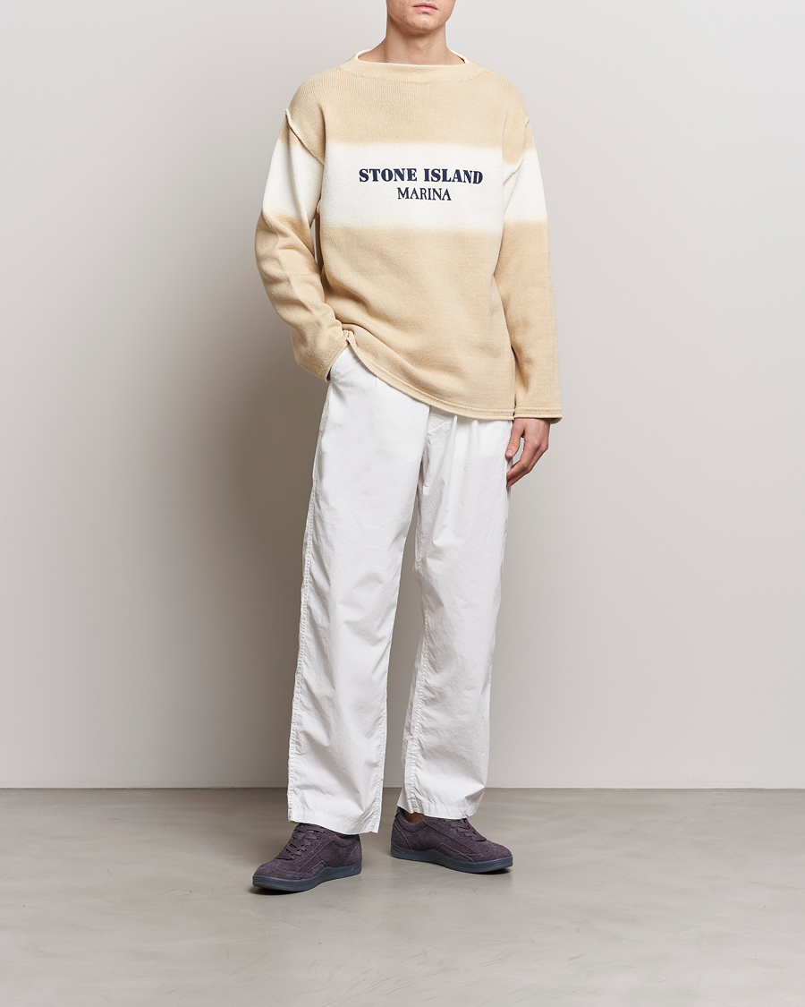 Herre | Trøjer | Stone Island | Marina Organic Cotton Sweater Natural Beige