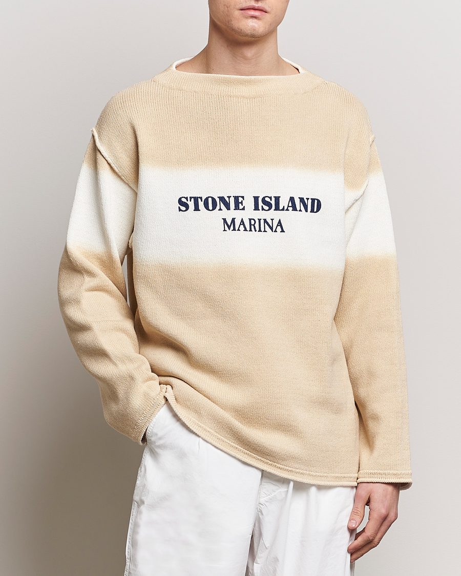 Herre | Nye varemærker | Stone Island | Marina Organic Cotton Sweater Natural Beige
