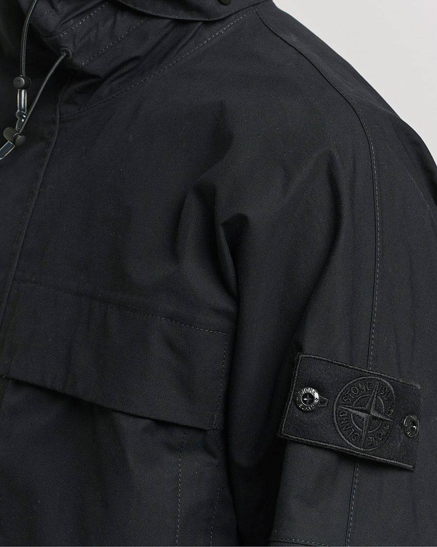 Herre | Jakker | Stone Island | Ghost Hooded Ventile Jacket Black