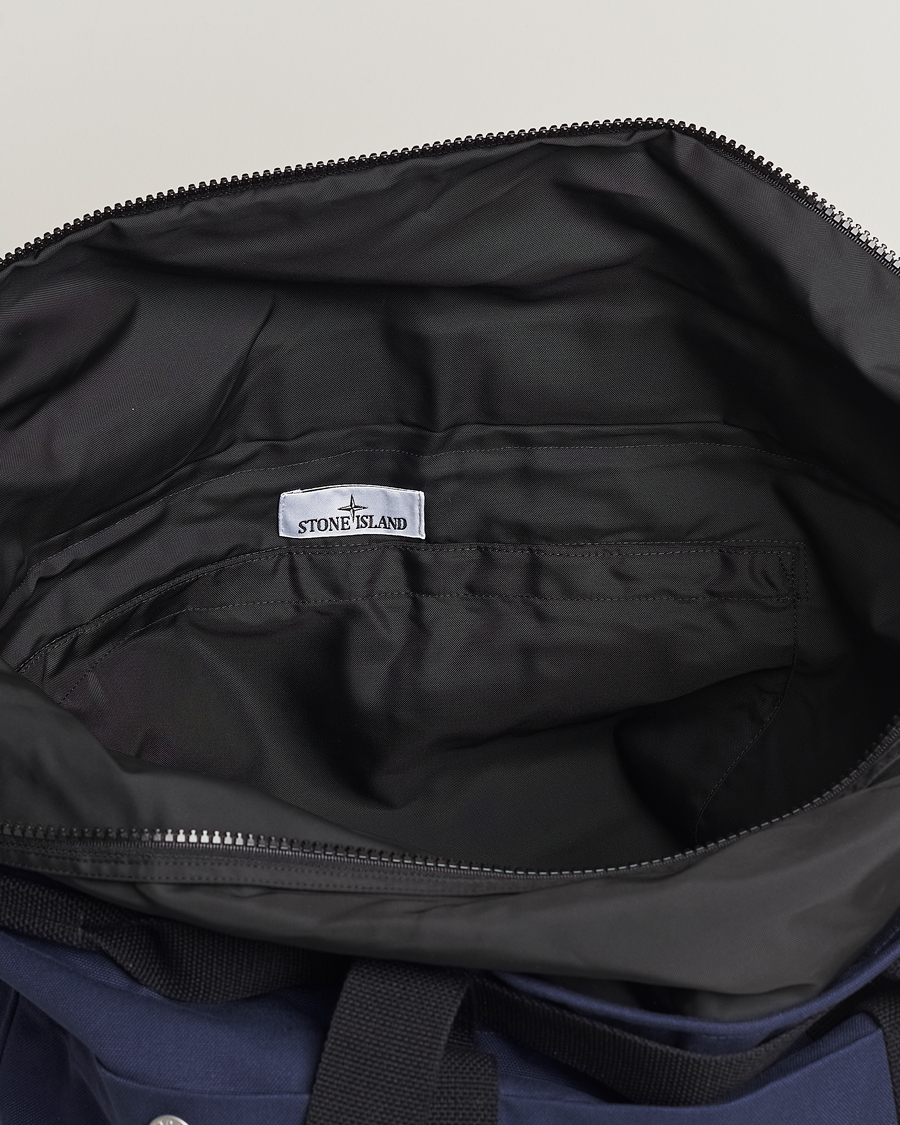 Herre | Stone Island Marina Large Tote Bag Royal Blue | Stone Island | Marina Large Tote Bag Royal Blue