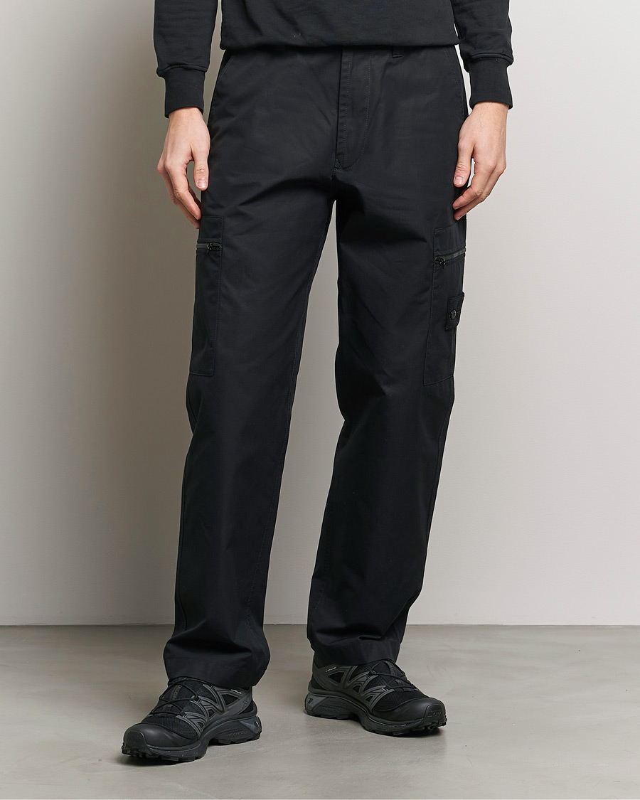 Herr |  | Stone Island | Ghost Ventile Cotton Cargo Pants Black