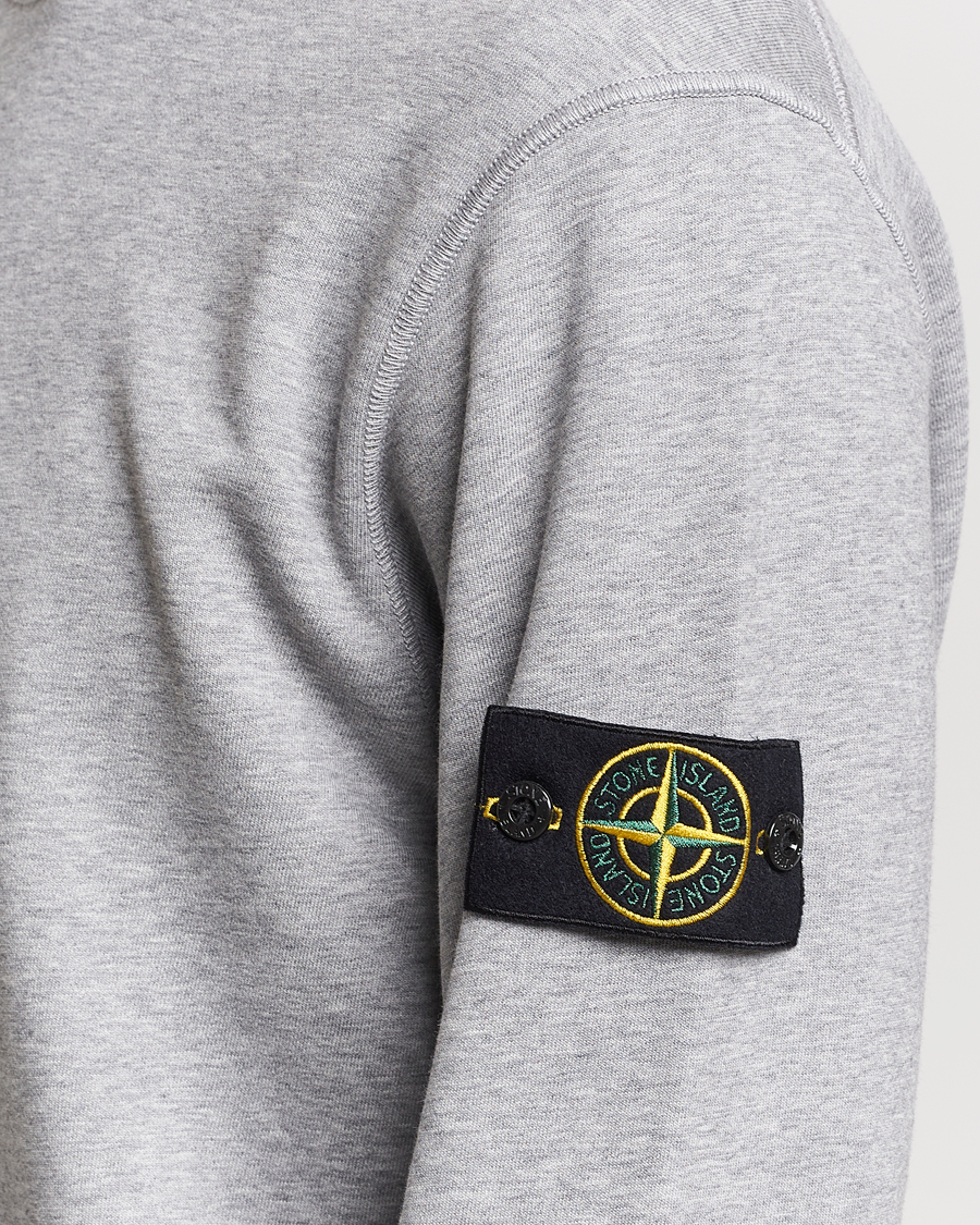 Herre | Trøjer | Stone Island | Garment Dyed Cotton Sweatshirt Melange Grey