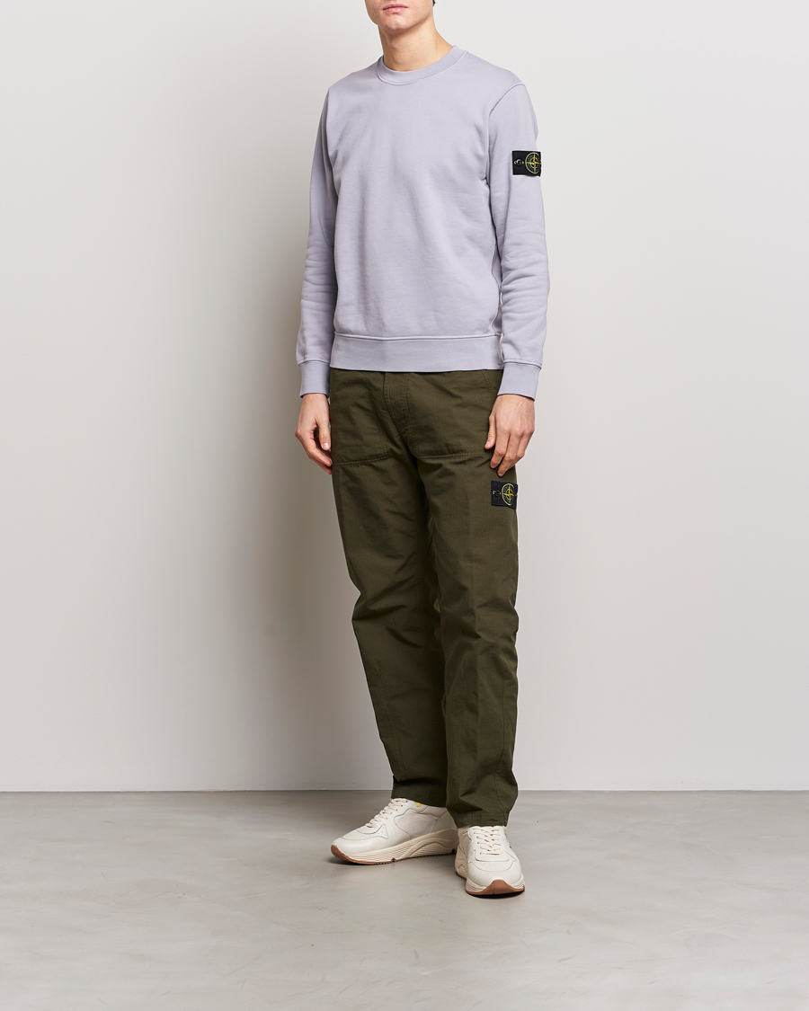 Herre | Trøjer | Stone Island | Garment Dyed Cotton Sweatshirt Dust