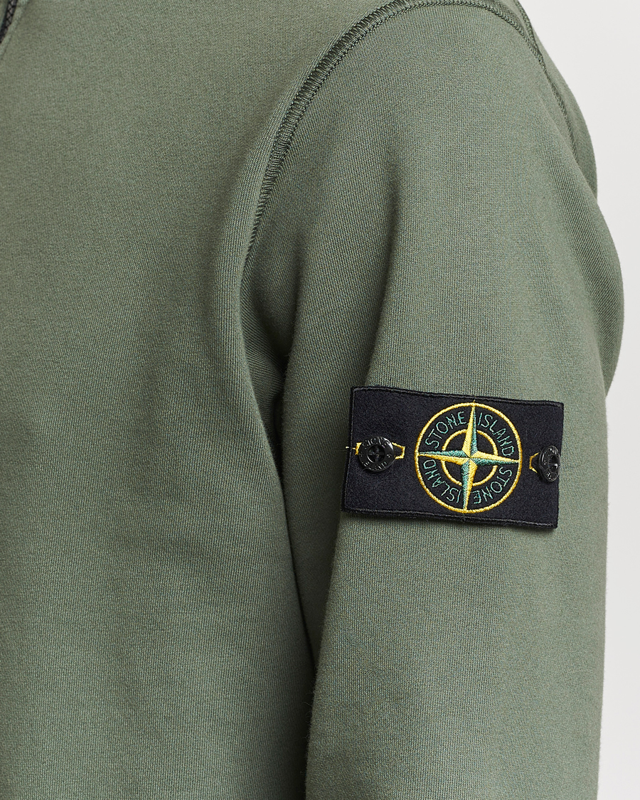Herre | Trøjer | Stone Island | Garment Dyed Cotton Half Zip Musk