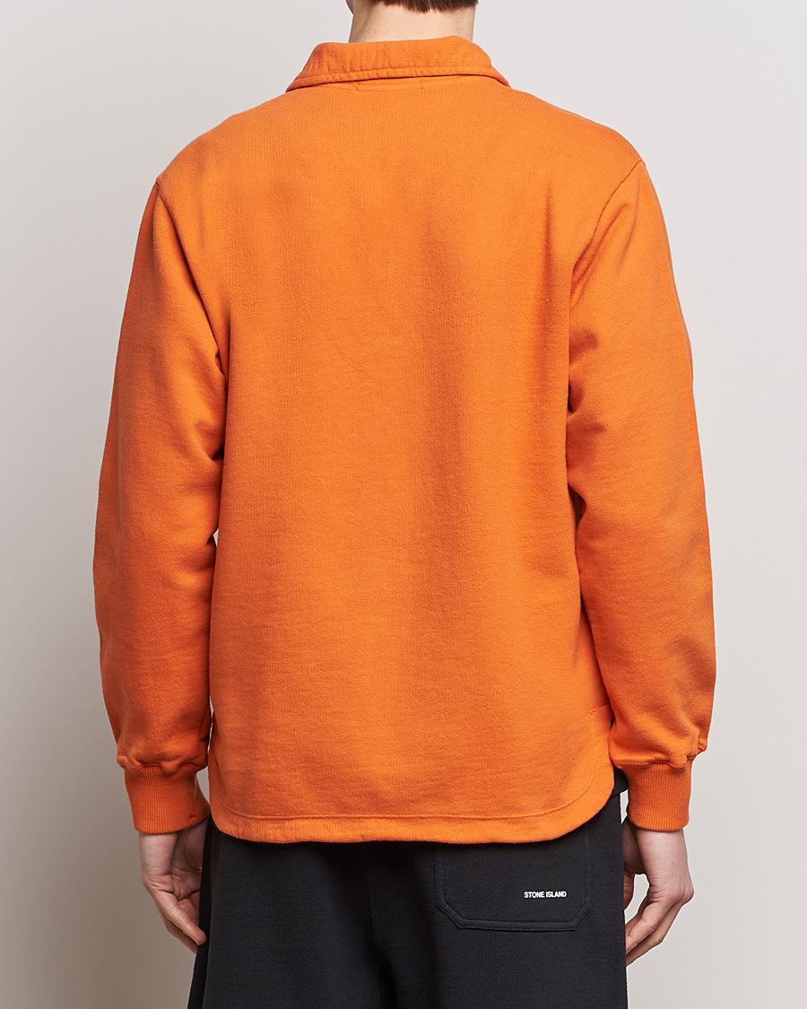 Herre | Trøjer | Stone Island | Heavy Cotton Fleece Half Zip Sweatshirt Orange