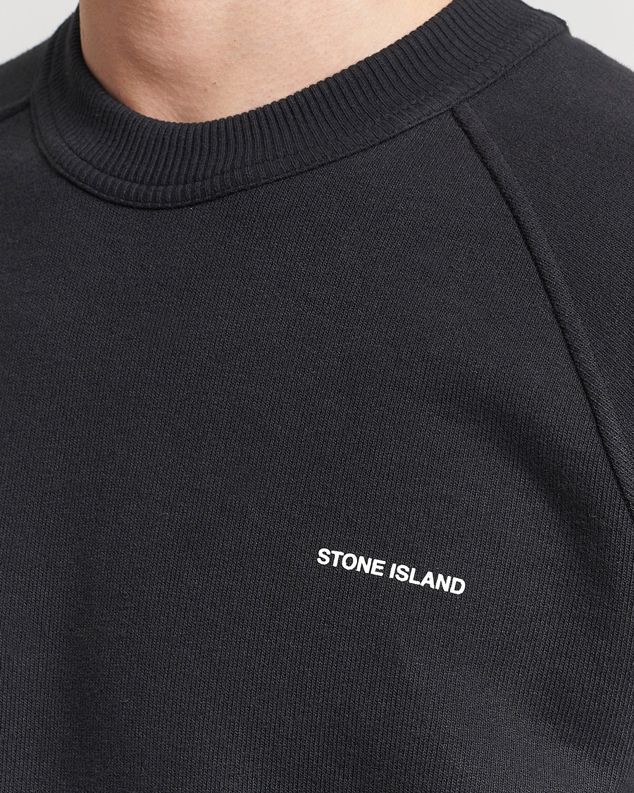 Herre | Trøjer | Stone Island | Heavy Cotton Fleece Sweatshirt Black