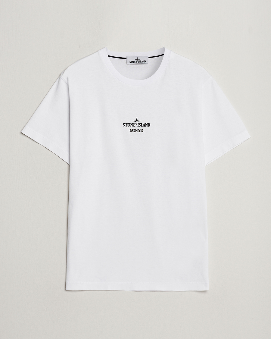 Herre |  | Stone Island | Archivio Print T-Shirt White