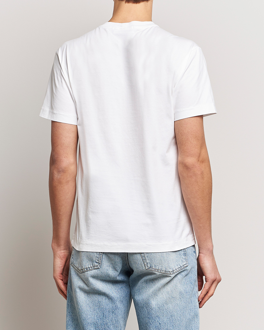 Herre | T-Shirts | Stone Island | Garment Dyed Cotton Jersey T-Shirt White