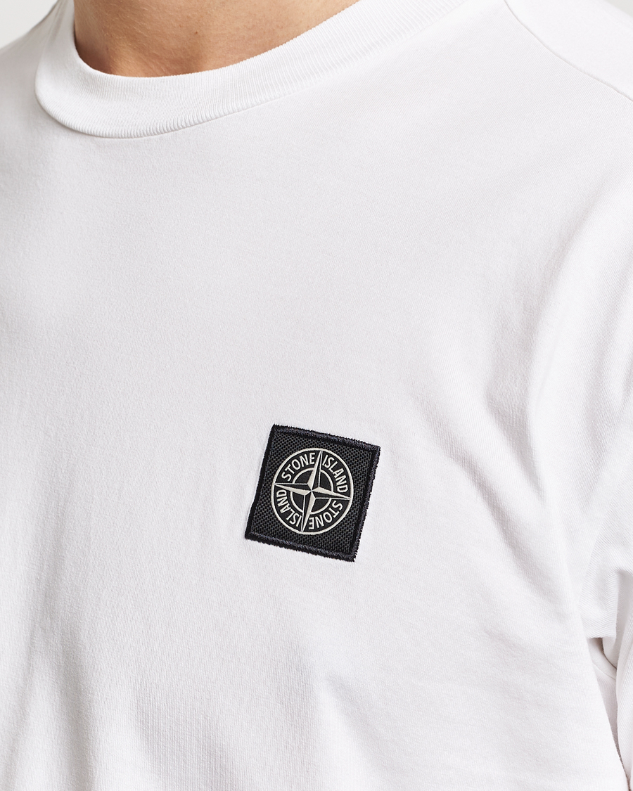 Herre | T-Shirts | Stone Island | Garment Dyed Cotton Jersey T-Shirt White