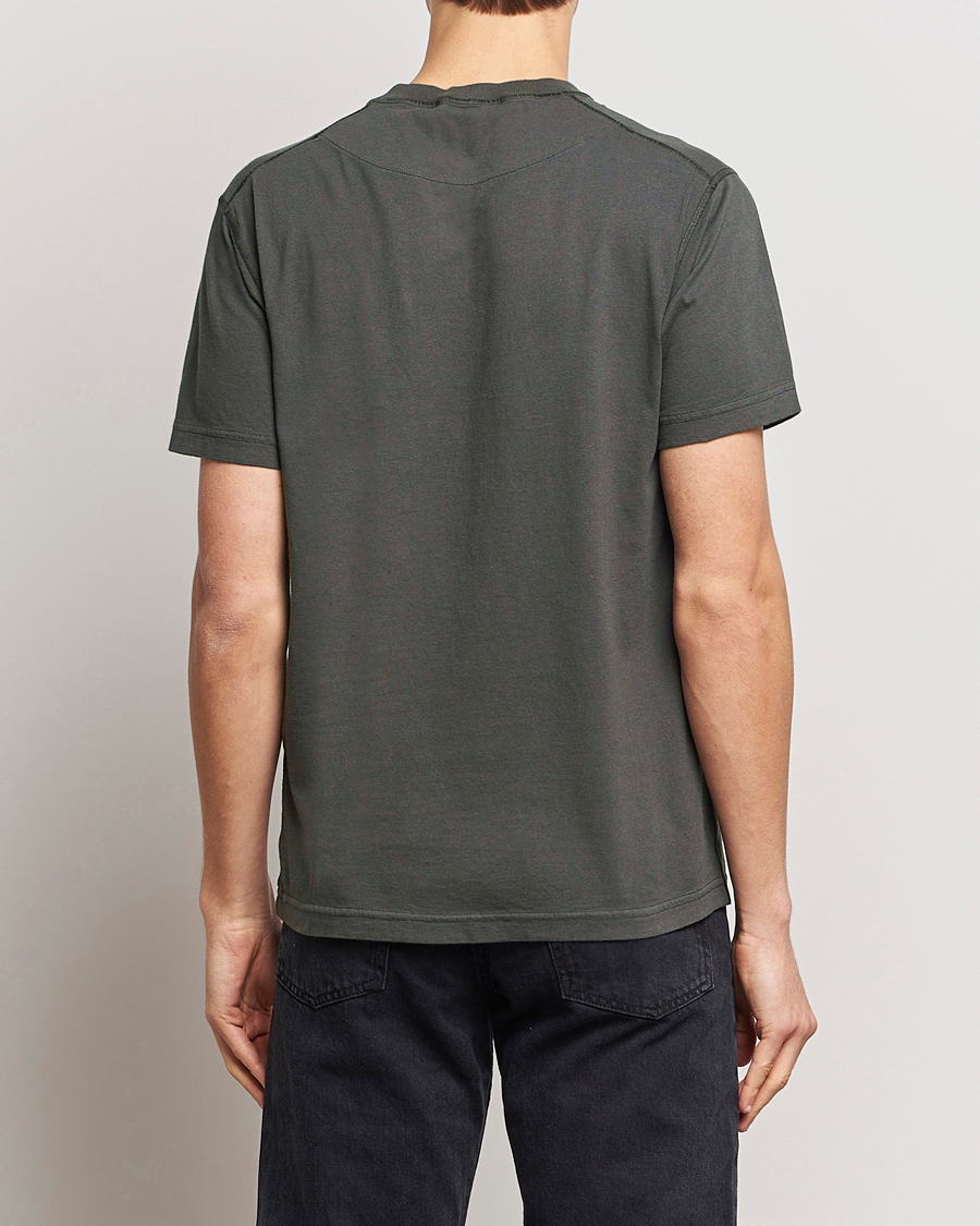 Herre | T-Shirts | Stone Island | Organic Cotton Fissato Effect T-Shirt Charcoal