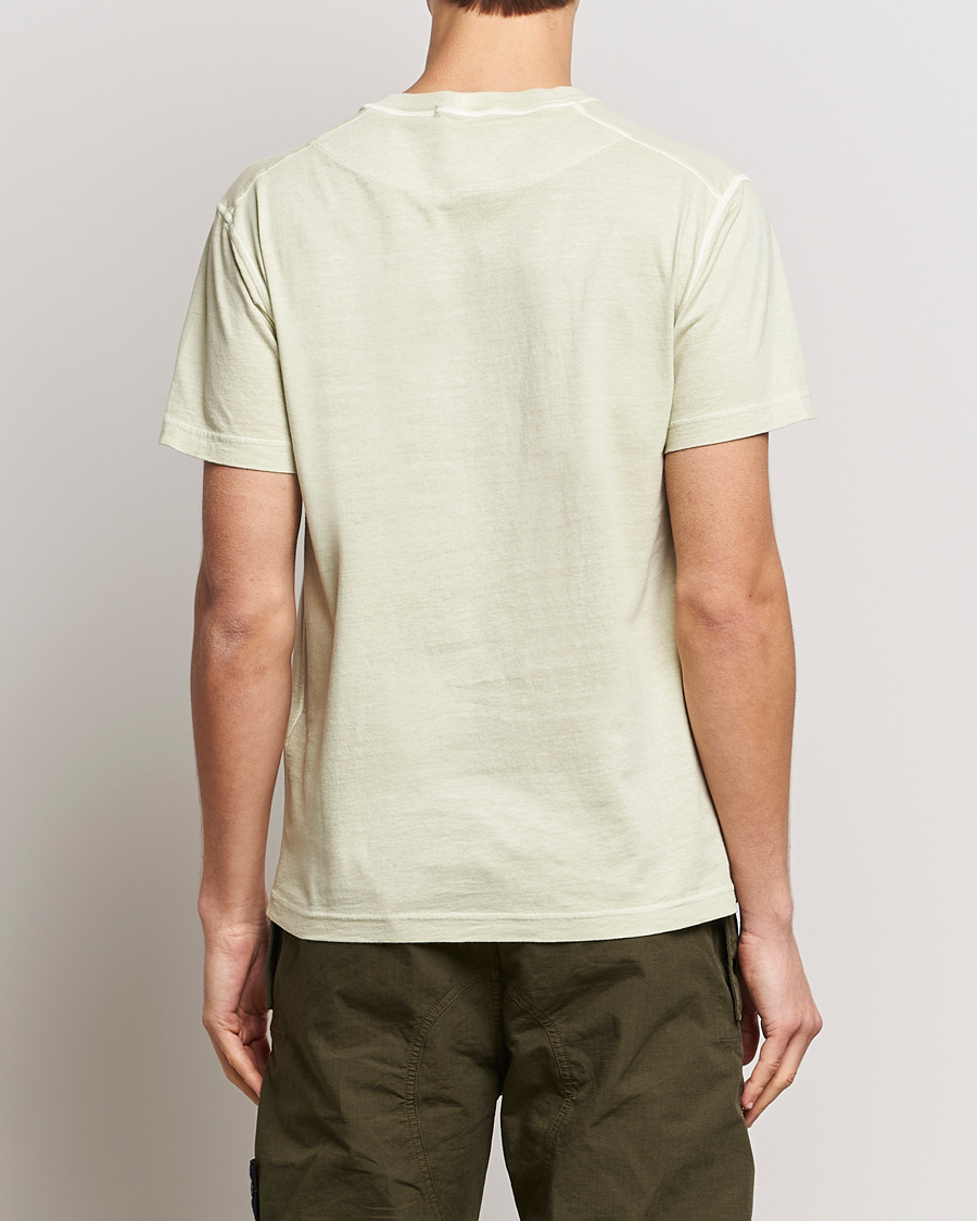 Herre | T-Shirts | Stone Island | Organic Cotton Fissato Effect T-Shirt Pistachio