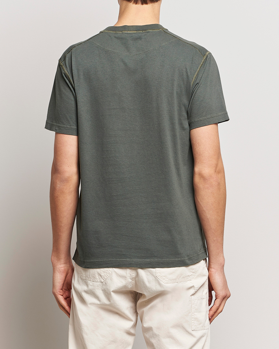 Herre | T-Shirts | Stone Island | Organic Cotton Fissato Effect T-Shirt Musk