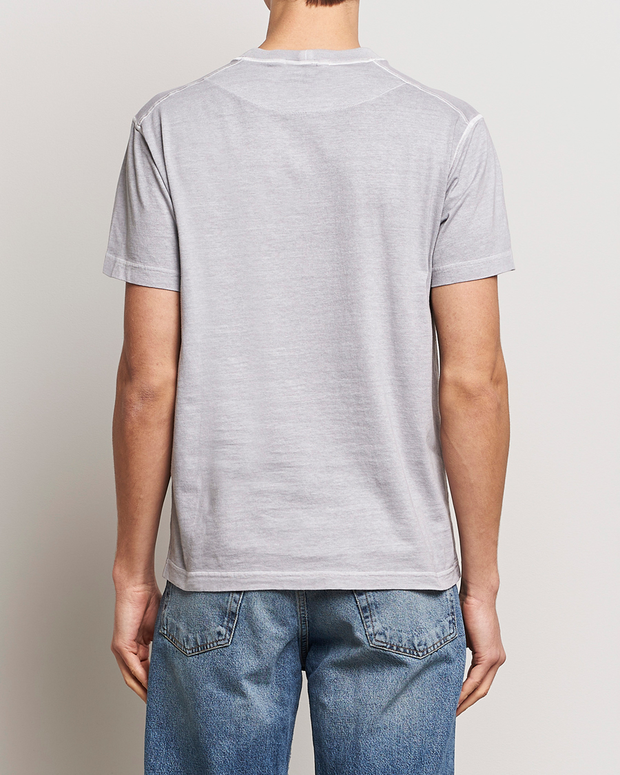 Herre | T-Shirts | Stone Island | Organic Cotton Fissato Effect T-Shirt Dust