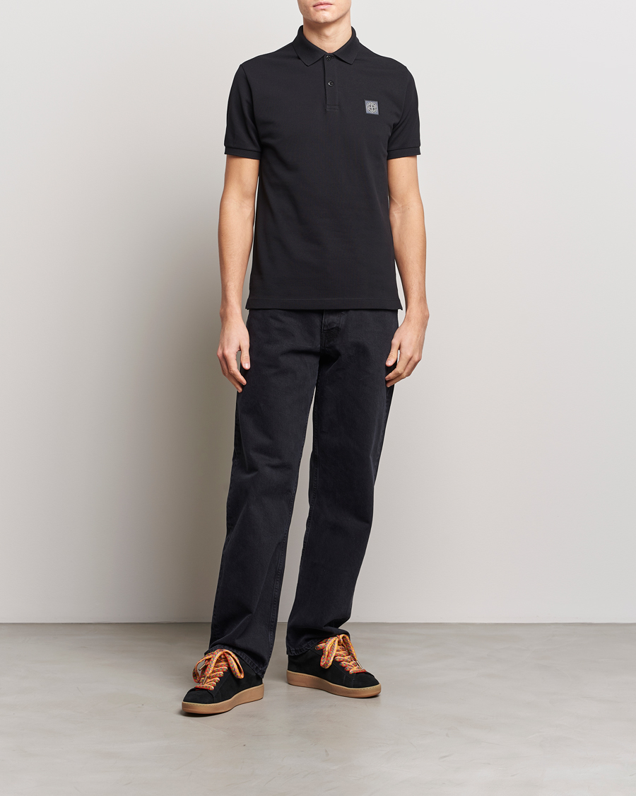 Herre | Polotrøjer | Stone Island | Organic Cotton Polo Black