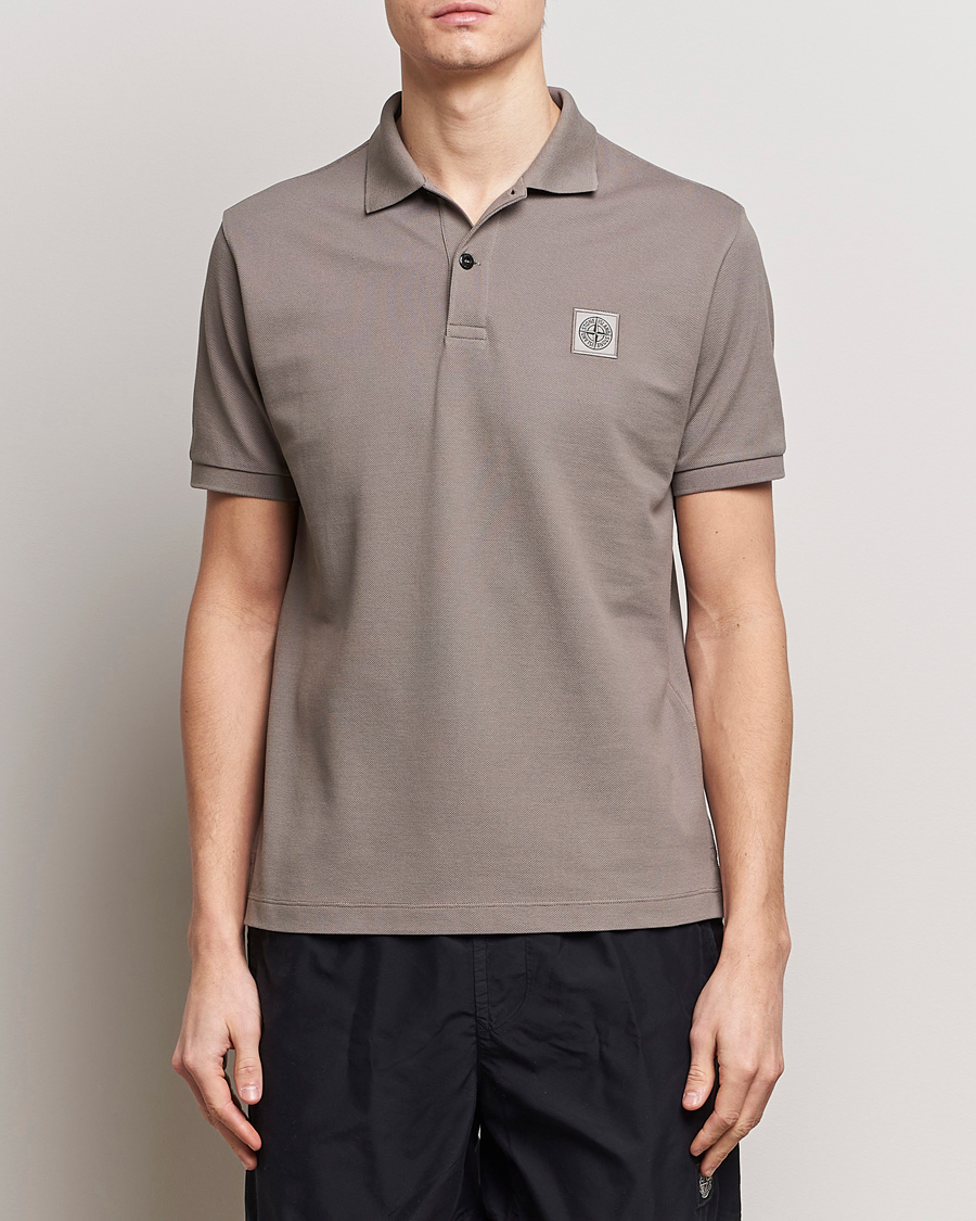 Herre |  | Stone Island | Organic Cotton Polo Dove Grey