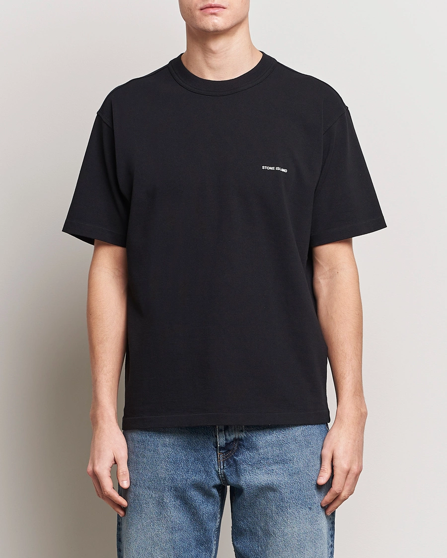 Herre | Tøj | Stone Island | Cotton Jersey Small Logo T-Shirt Black