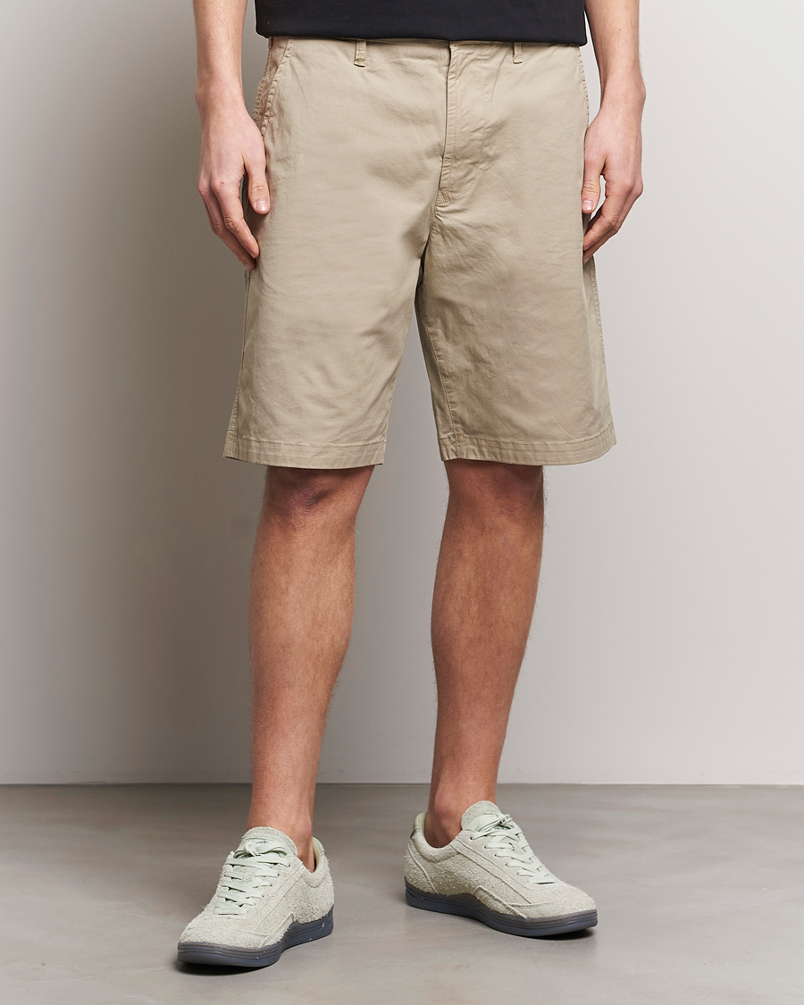 Herre | Nye varemærker | Stone Island | Supima Cotton Twill Stretch Shorts Sand