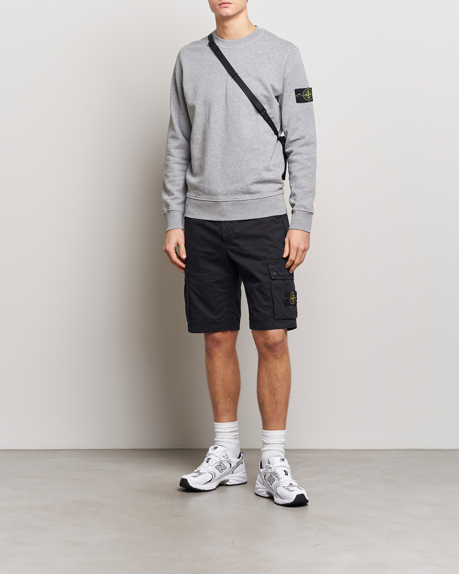 Herre | Shorts | Stone Island | Brushed Cotton Canvas Cargo Shorts Navy Blue