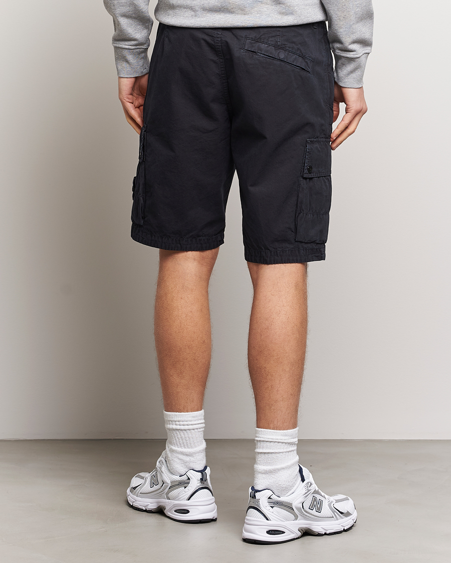 Herre | Shorts | Stone Island | Brushed Cotton Canvas Cargo Shorts Navy Blue