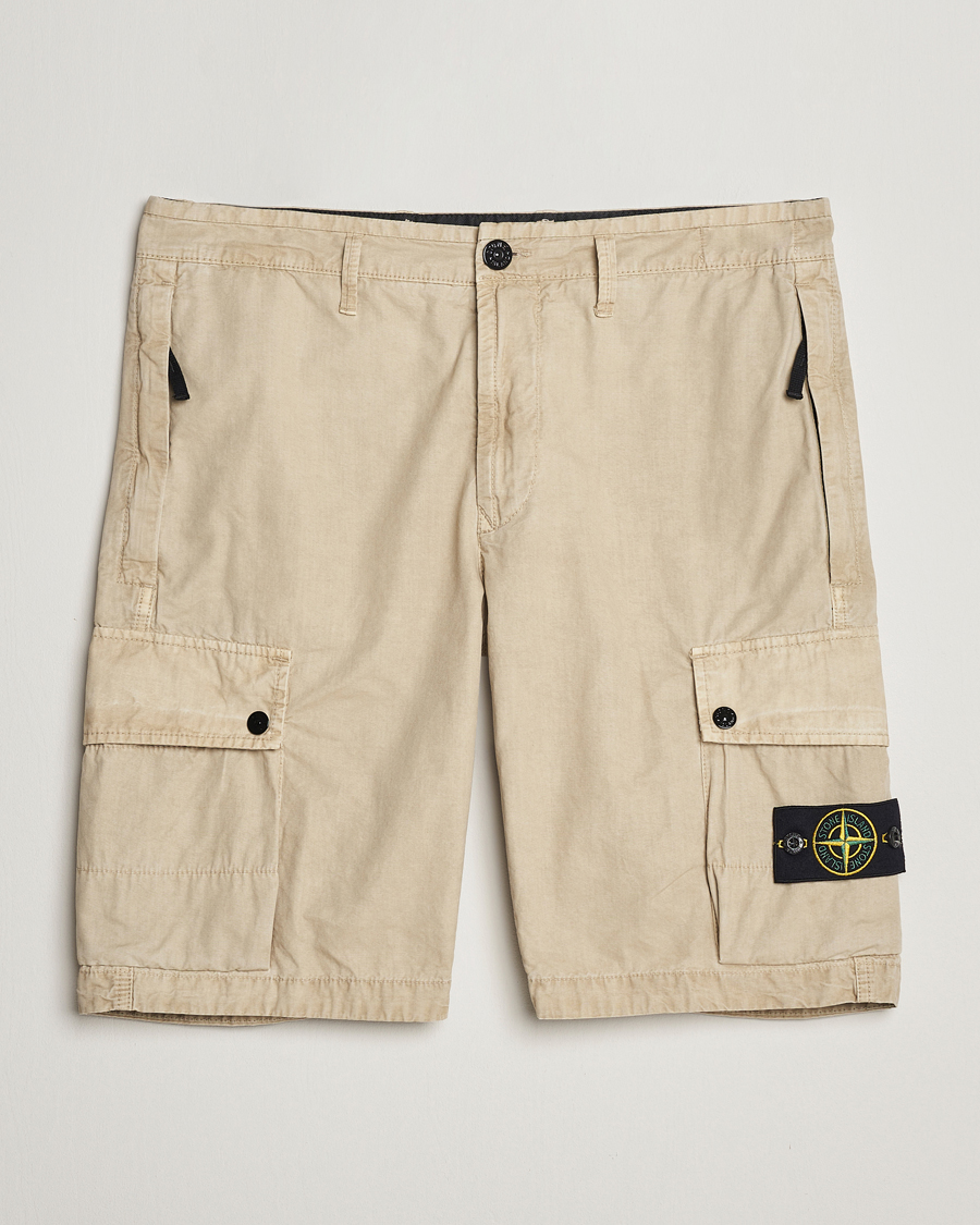Herre | Shorts | Stone Island | Brushed Cotton Canvas Cargo Shorts Sand