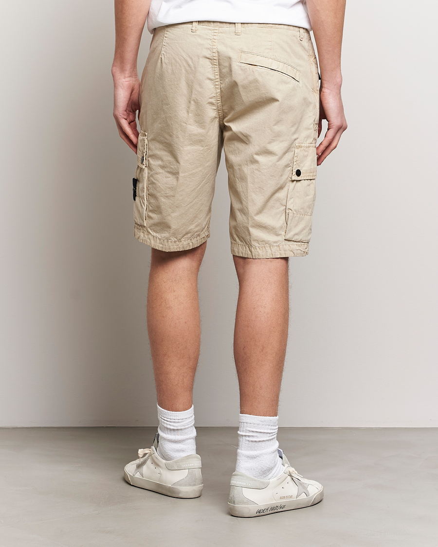 Herre | Shorts | Stone Island | Brushed Cotton Canvas Cargo Shorts Sand