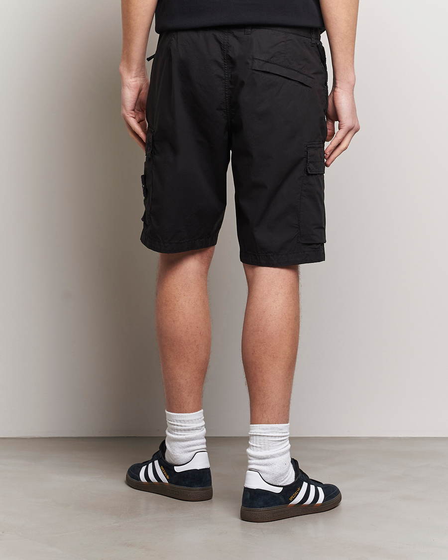 Herre | Shorts | Stone Island | Stretch Cotton Tela Regular Fit Cargo Shorts Black