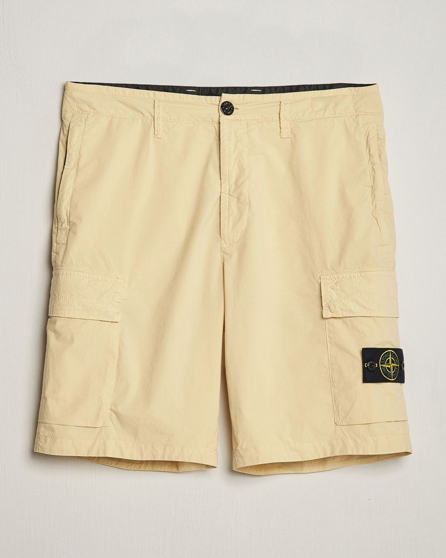 Herre | Shorts | Stone Island | Stretch Cotton Tela Regular Fit Cargo Shorts Beige