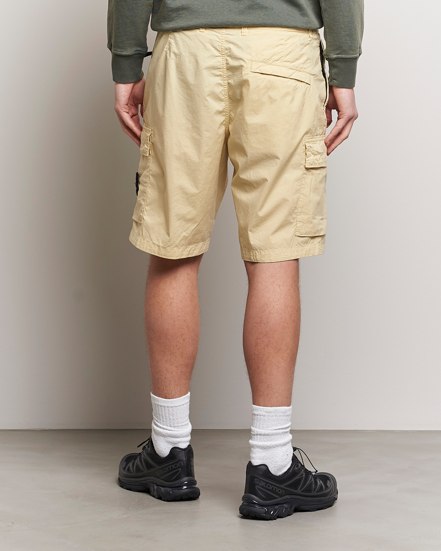 Herre | Shorts | Stone Island | Stretch Cotton Tela Regular Fit Cargo Shorts Beige