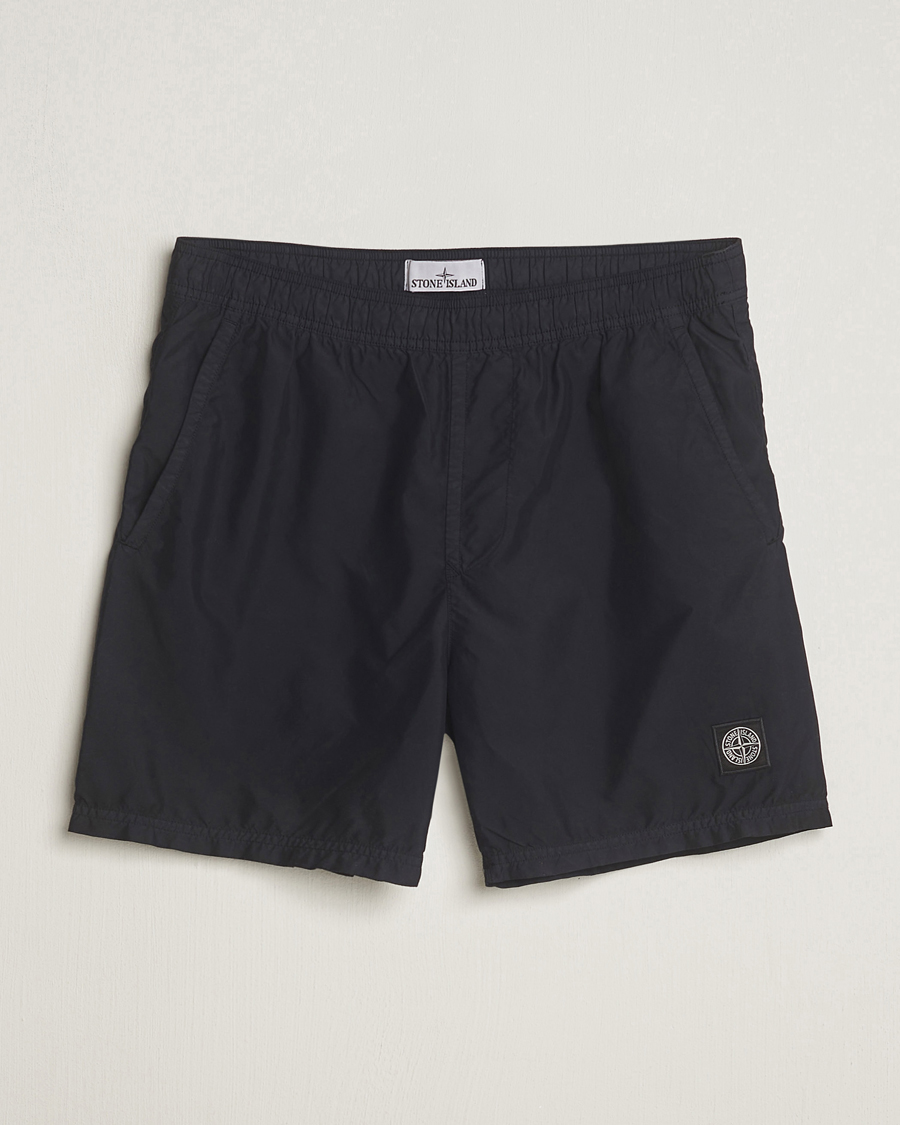 Herre | Badebukser | Stone Island | Brushed Nylon Swimshorts Black