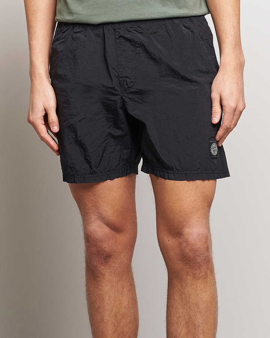 Herr | Dressade badbyxor | Stone Island | Nylon Metal Econyl Swimshorts Black