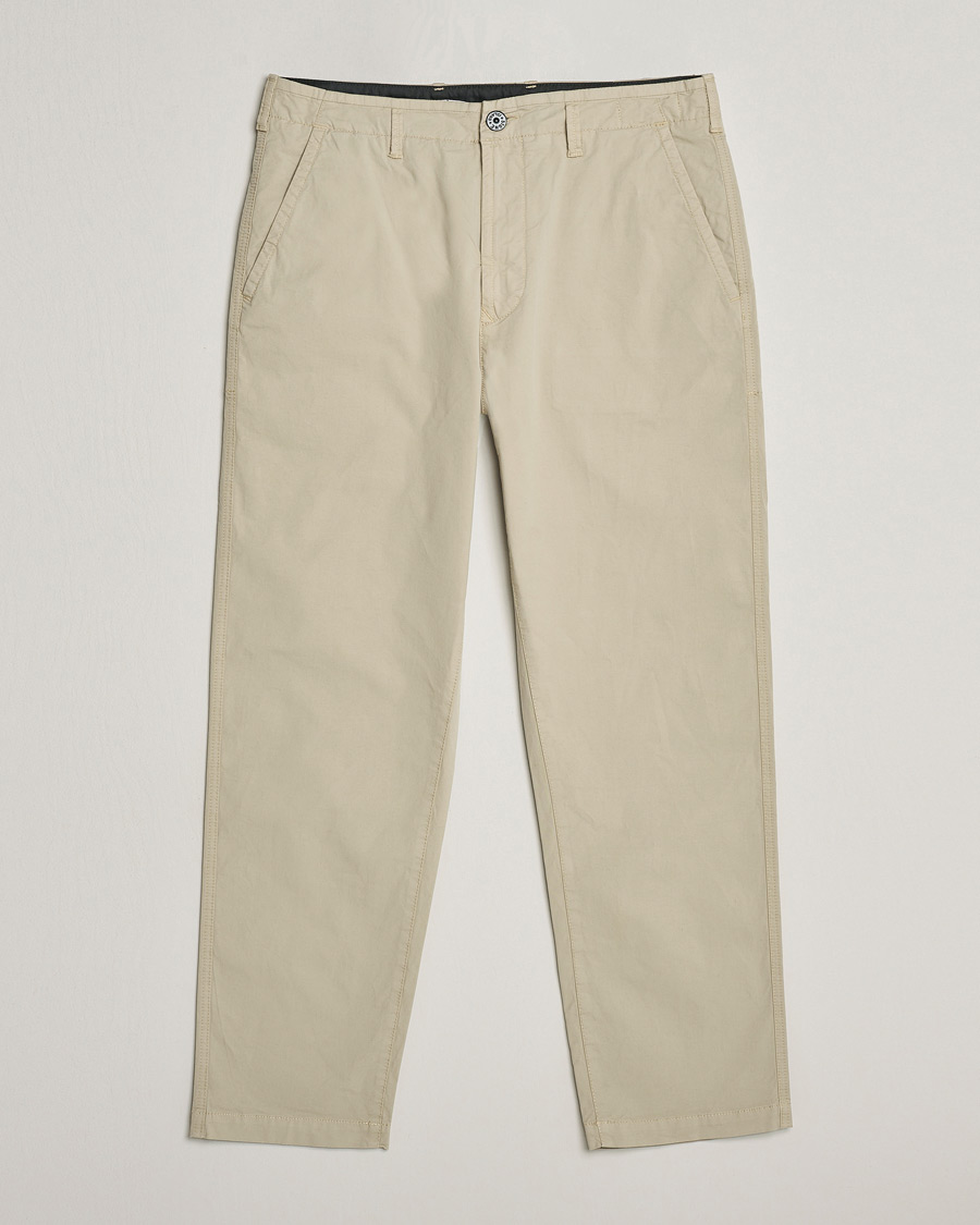 Herr |  | Stone Island | Supima Cotton Twill Stretch Pants Sand