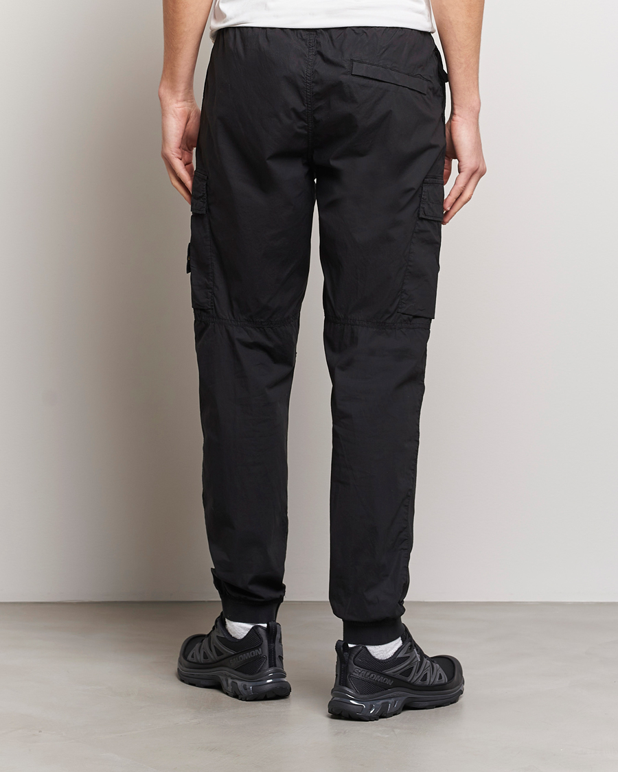 Herre | Bukser | Stone Island | Garment Dyed Drawsting Cargo Pants Black