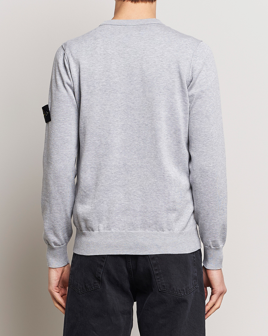 Herre | Trøjer | Stone Island | Soft Organic Cotton Crew Neck Dark Grey Melange
