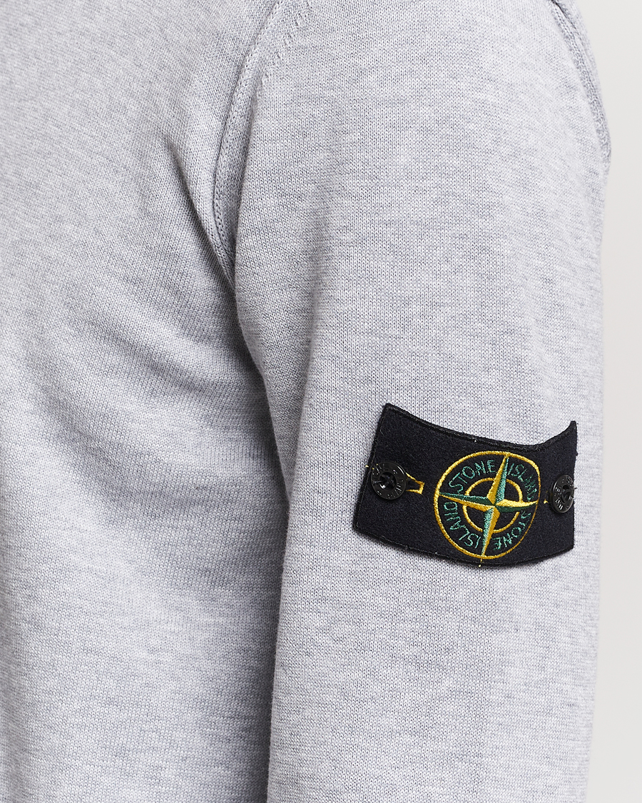 Herre | Trøjer | Stone Island | Soft Organic Cotton Crew Neck Dark Grey Melange